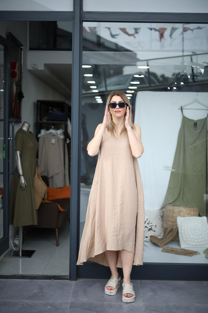 Tencel Kalın Askılı Elbiseler