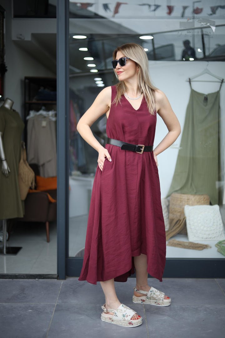 Tencel Kalın Askılı Elbiseler
