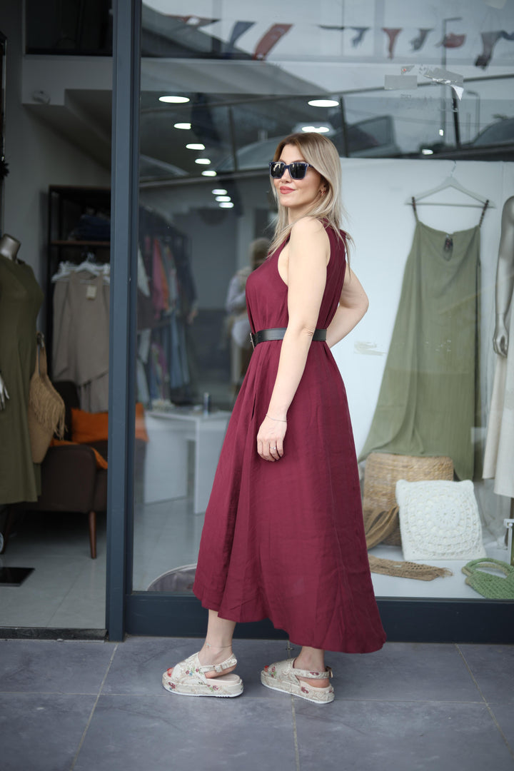 Tencel Kalın Askılı Elbiseler