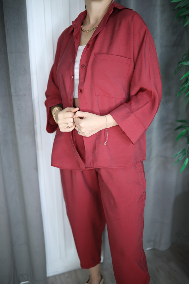 TENCEL PANTOLON GÖMLEK TAKIM