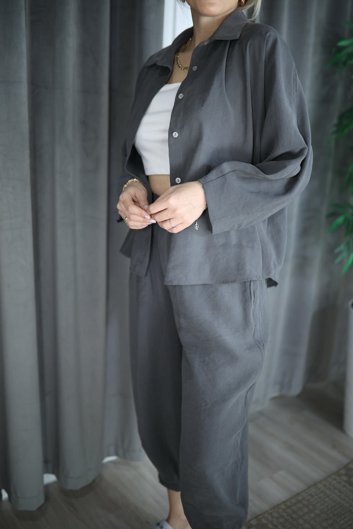 TENCEL PANTOLON GÖMLEK TAKIM