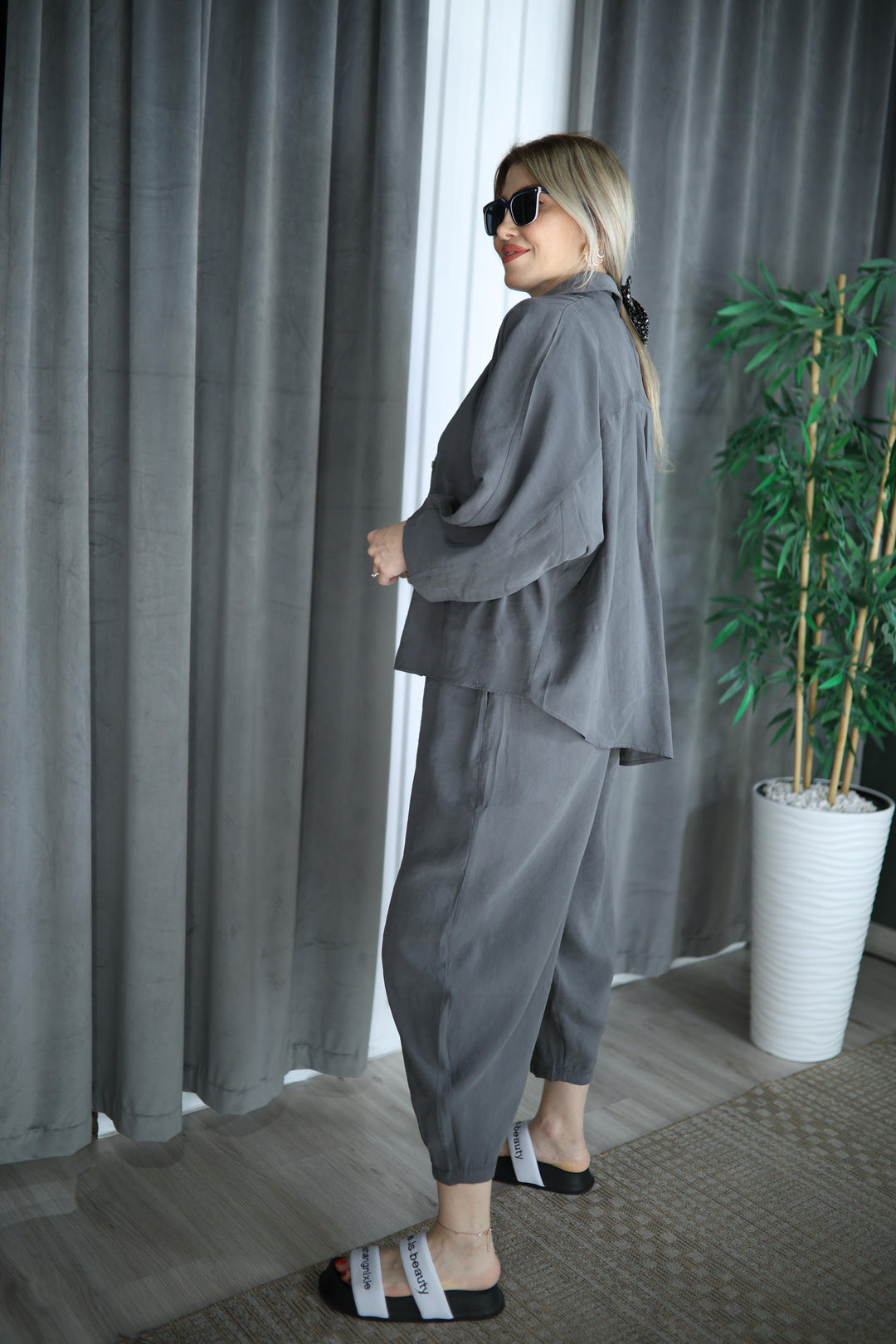 TENCEL PANTOLON GÖMLEK TAKIM