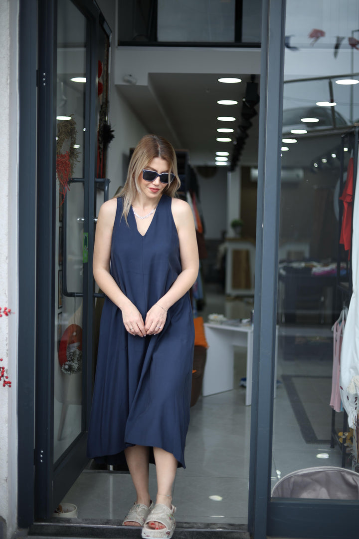 Tencel Kalın Askılı Elbiseler