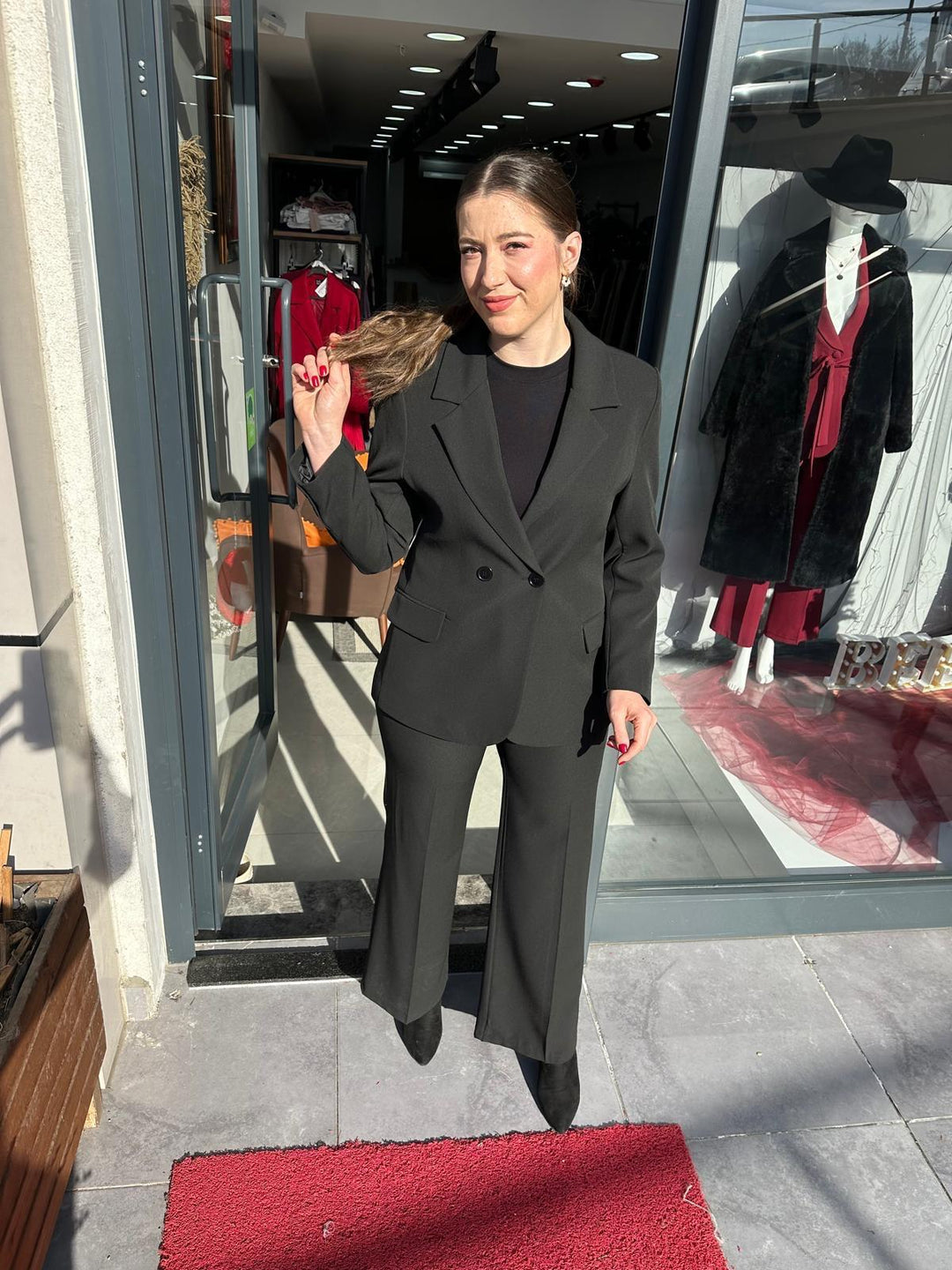 KREP KUMAŞ CEKET PANTOLON TAKIM