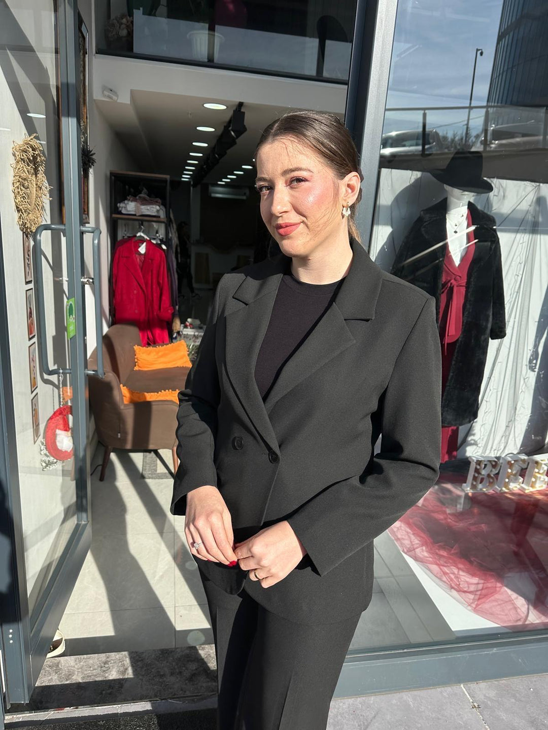 KREP KUMAŞ CEKET PANTOLON TAKIM