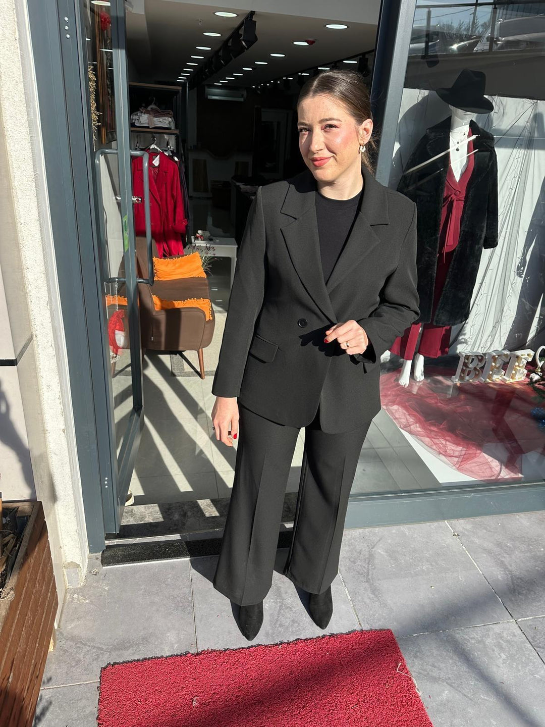KREP KUMAŞ CEKET PANTOLON TAKIM
