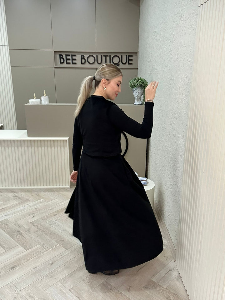 KADİFE YELEK ETEK TAKIM