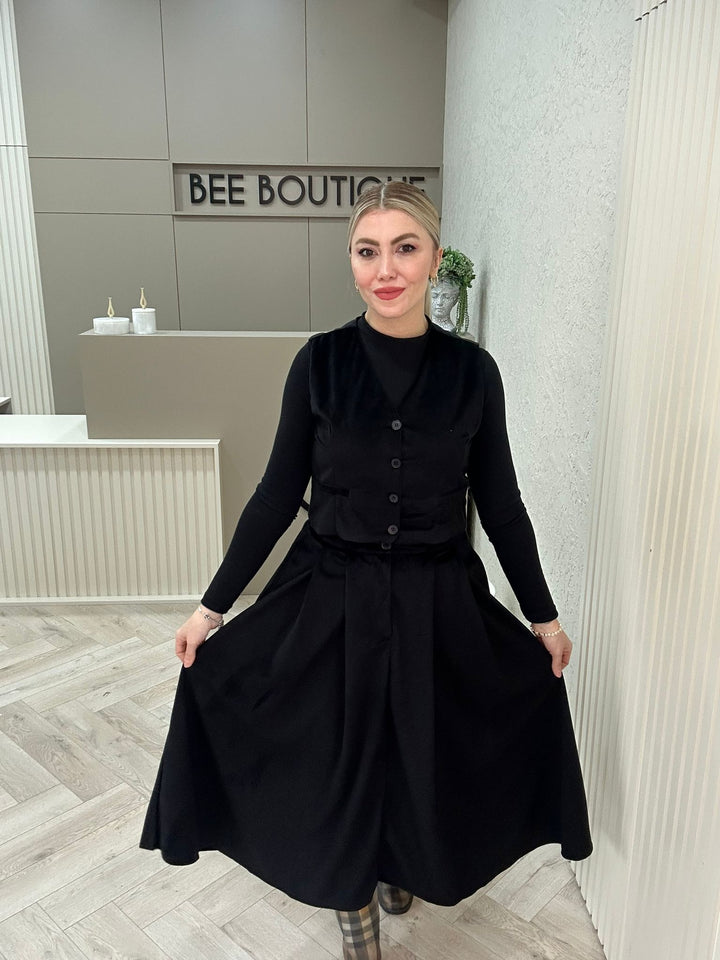 KADİFE YELEK ETEK TAKIM