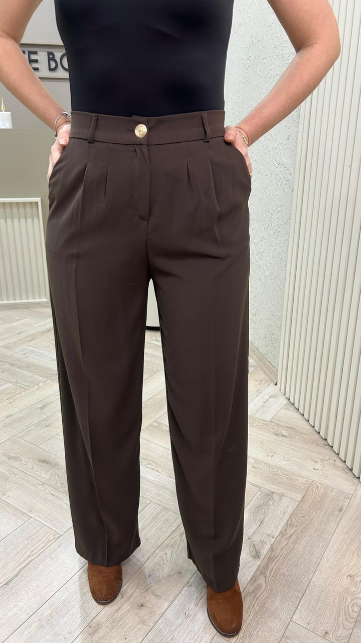 PRY KAHVERENGİ TENCEL PANT