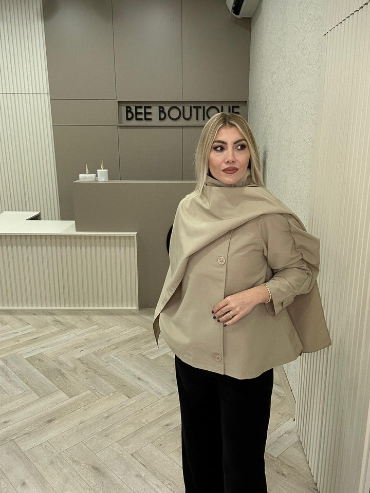 ŞAL YAKA TRENÇKOT