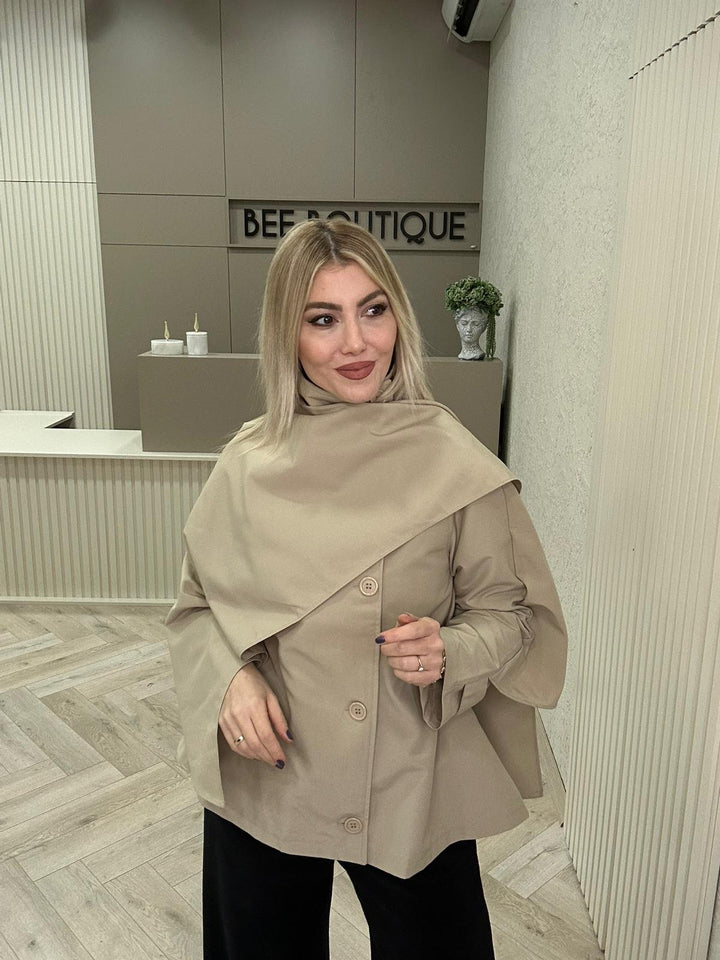 ŞAL YAKA TRENÇKOT