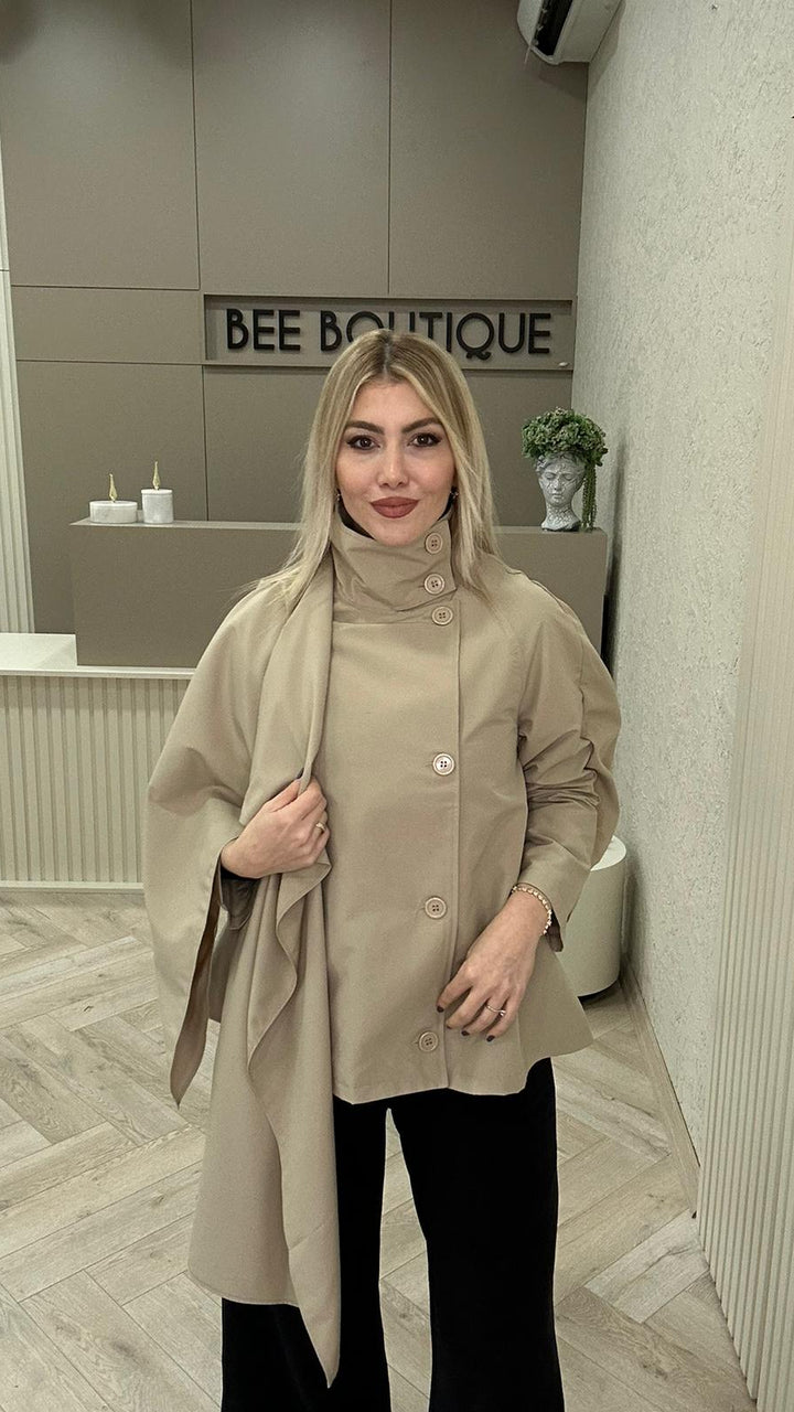 ŞAL YAKA TRENÇKOT