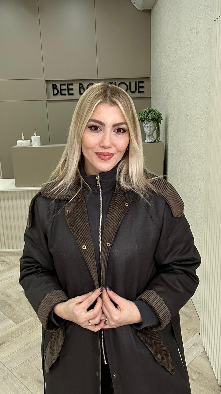 KAPLAMA KUMAŞ İÇİ KÜRKLÜ KABAN