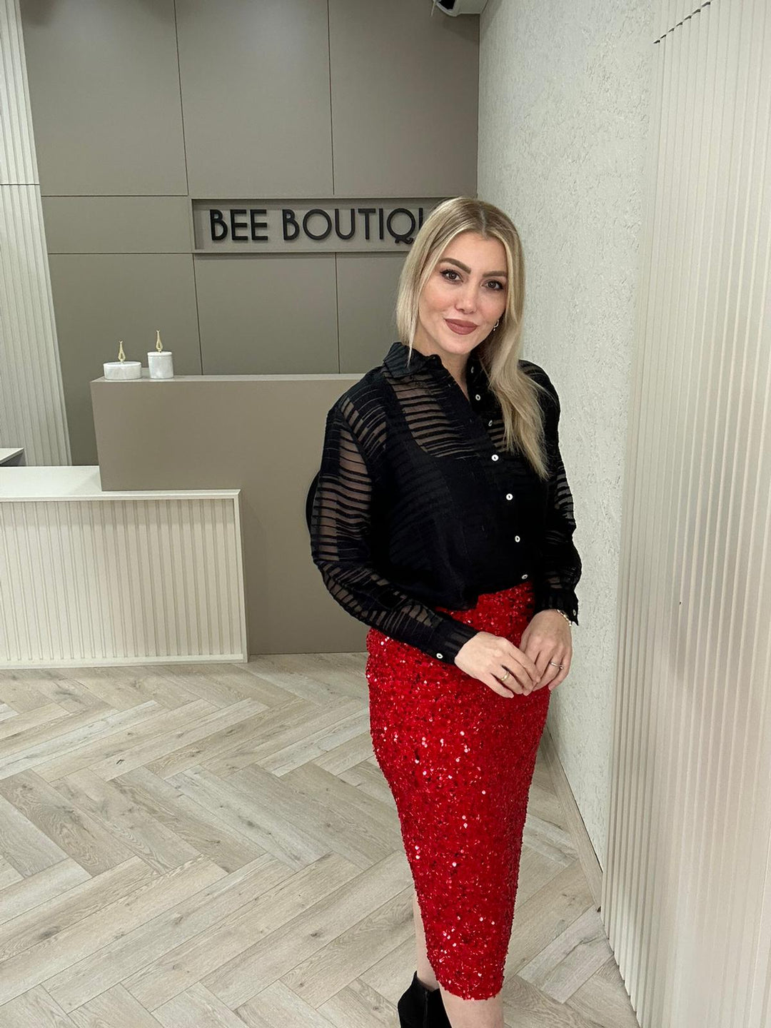 PAYETLİ YIRTMAÇLI  ETEK