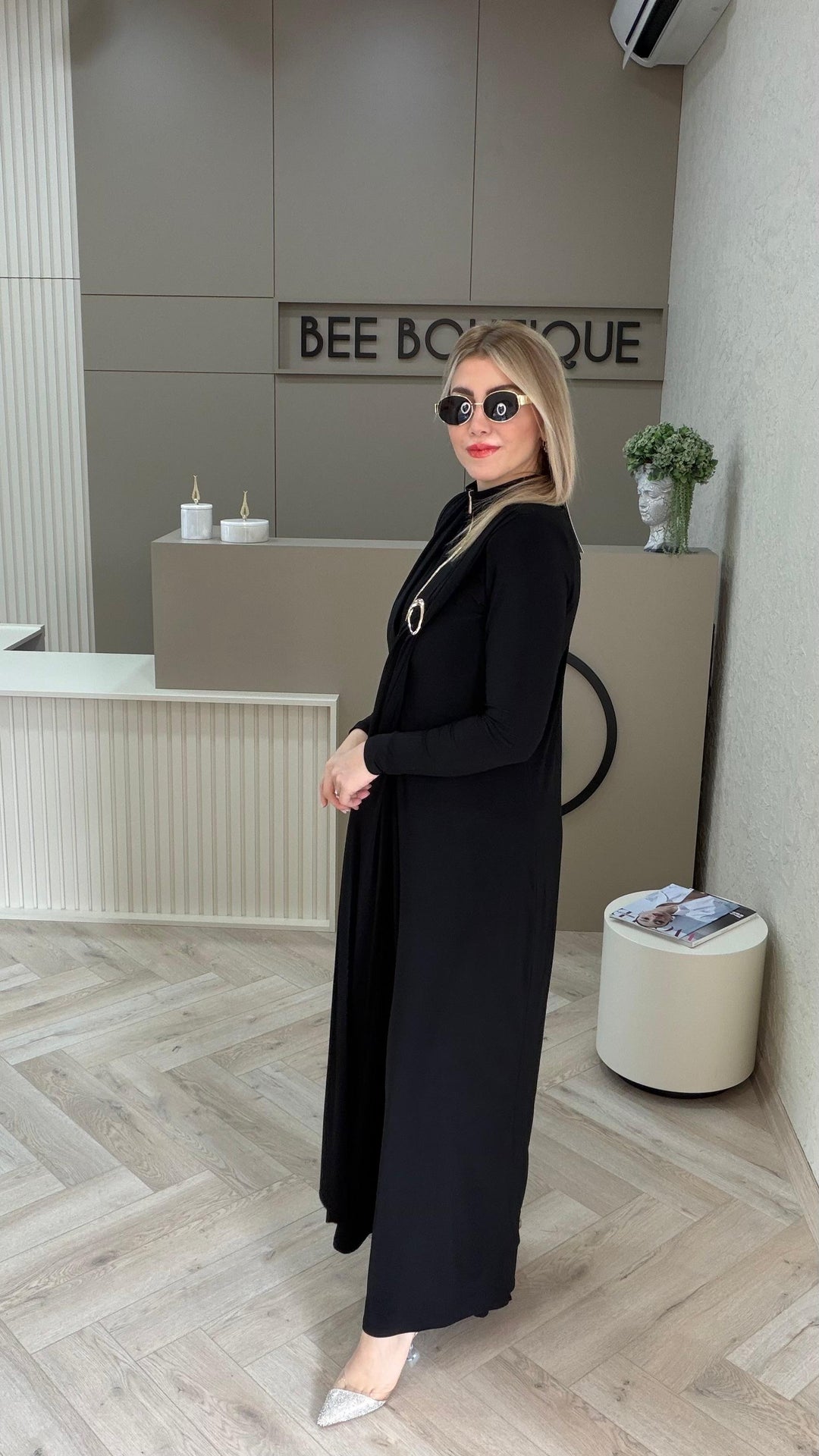 BÜZGÜLÜ PELERİN ELBİSE