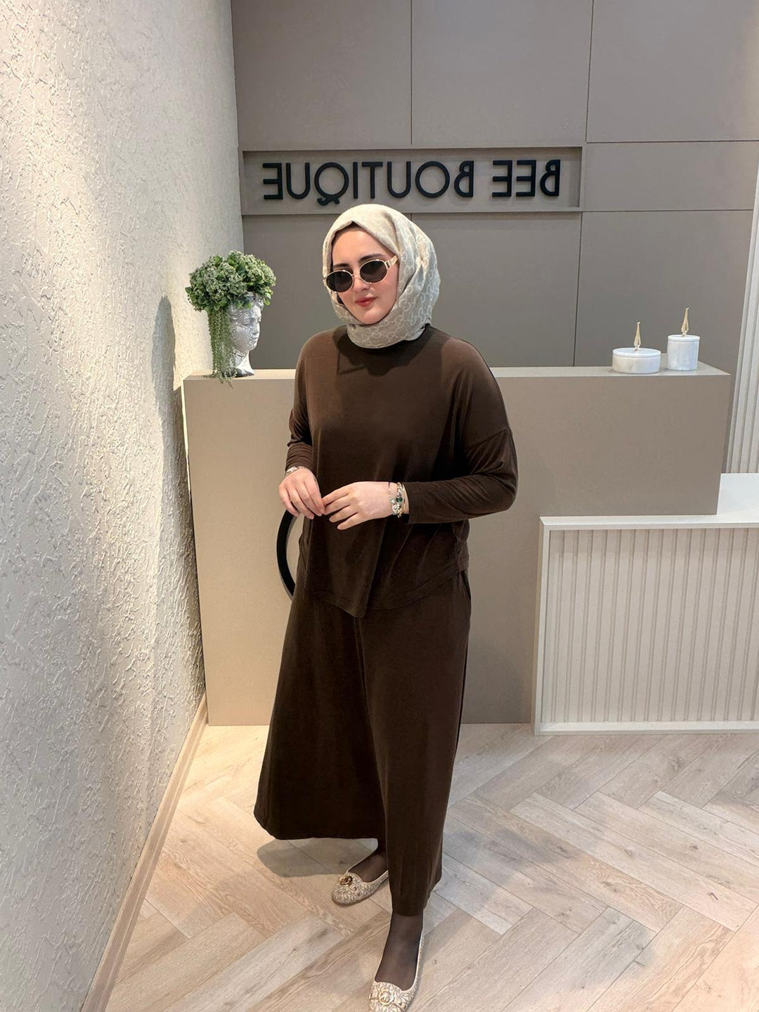 İNCE TENCEL KUMAŞ BASİC ETEKLİ TAKIM