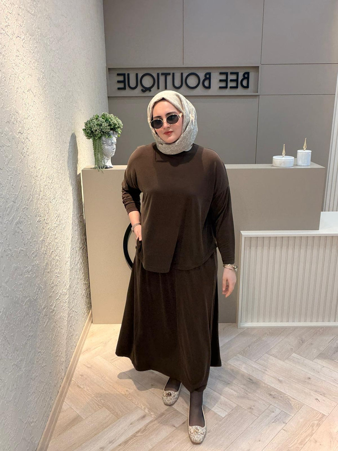 İNCE TENCEL KUMAŞ BASİC ETEKLİ TAKIM