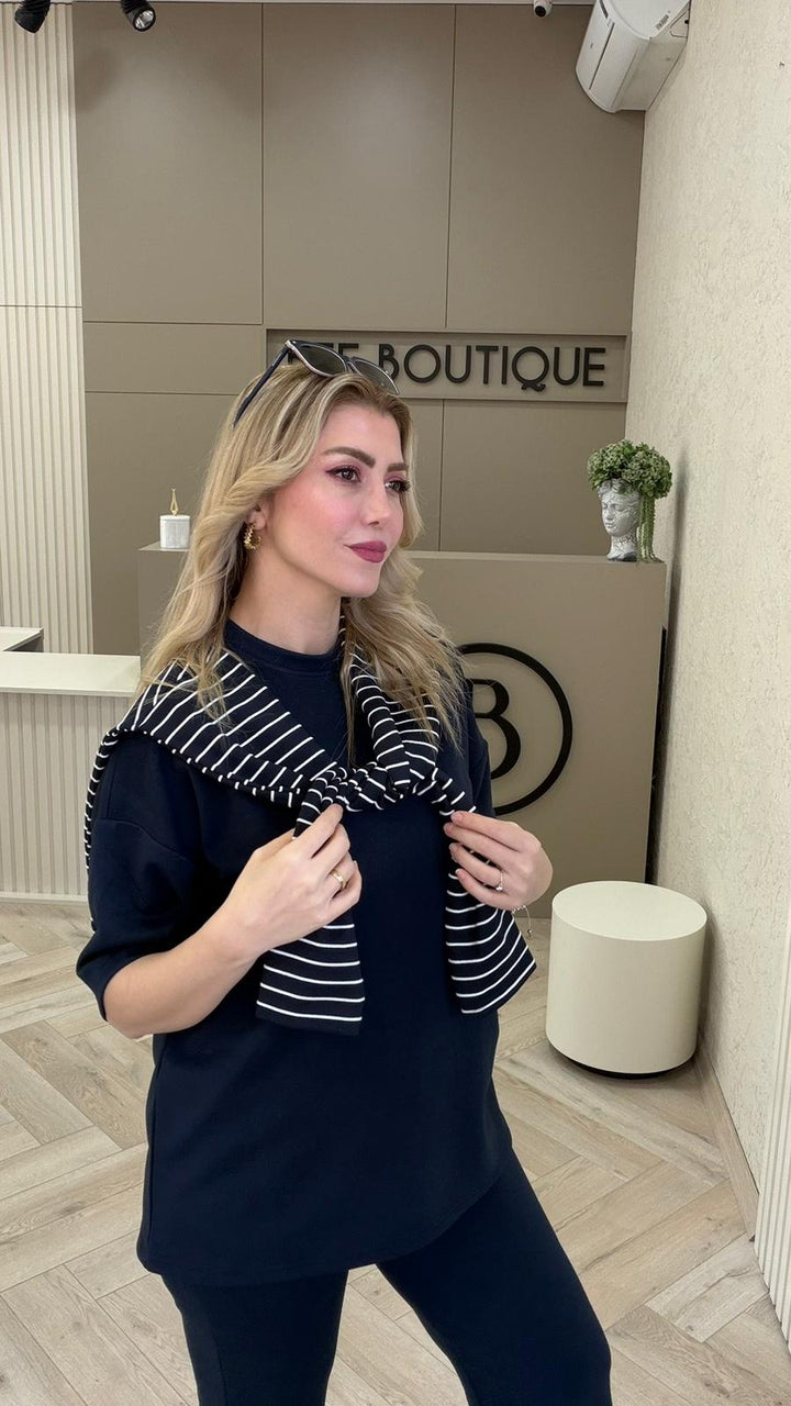 KISAKOLLU ATKILI 3 PARÇA EŞOFMAN TAKIMI