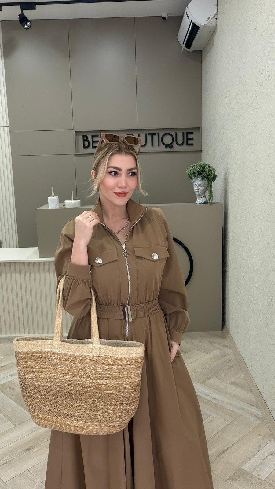 KEMERLİ PARAŞÜT ELBİSE