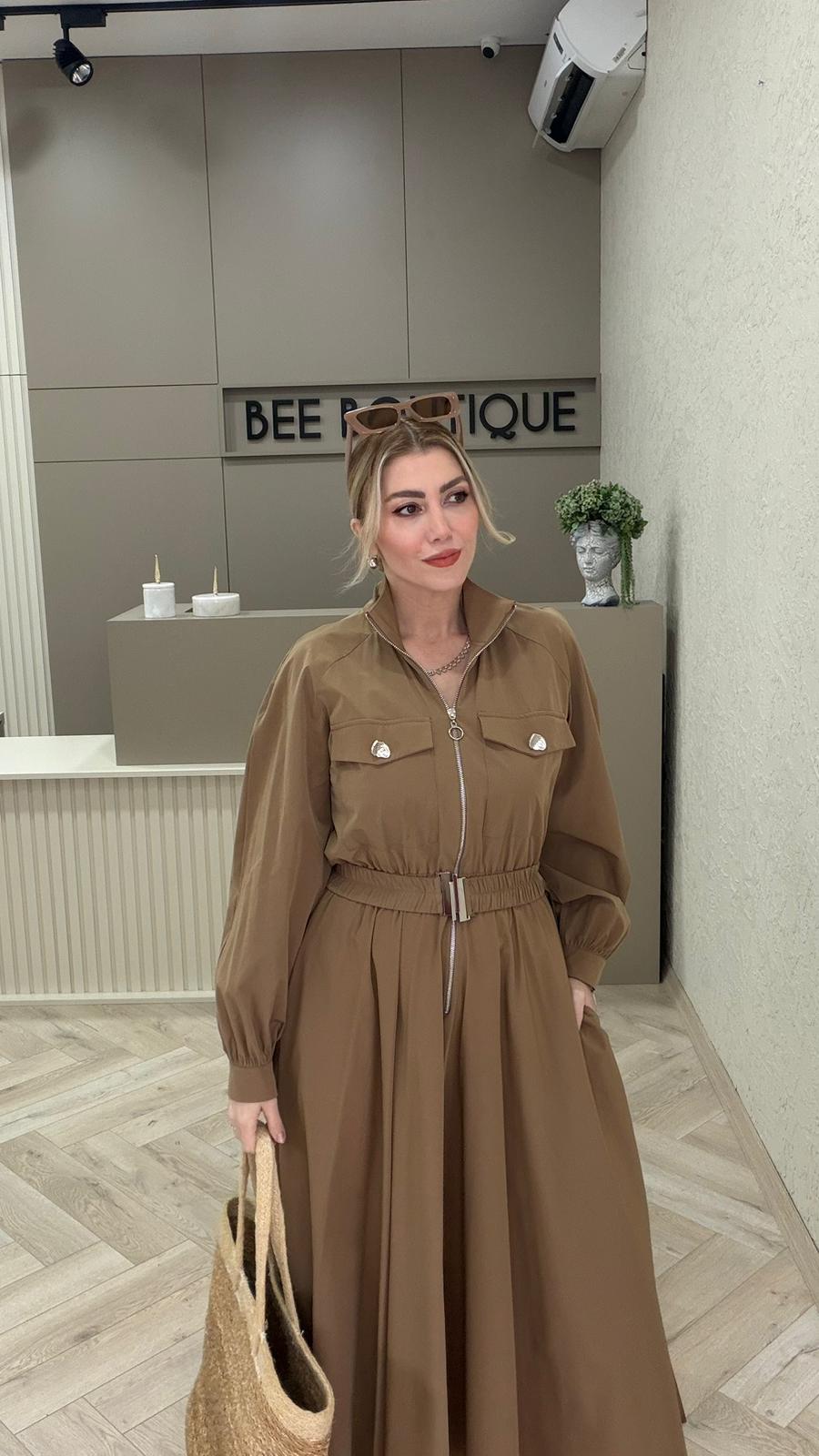 KEMERLİ PARAŞÜT ELBİSE