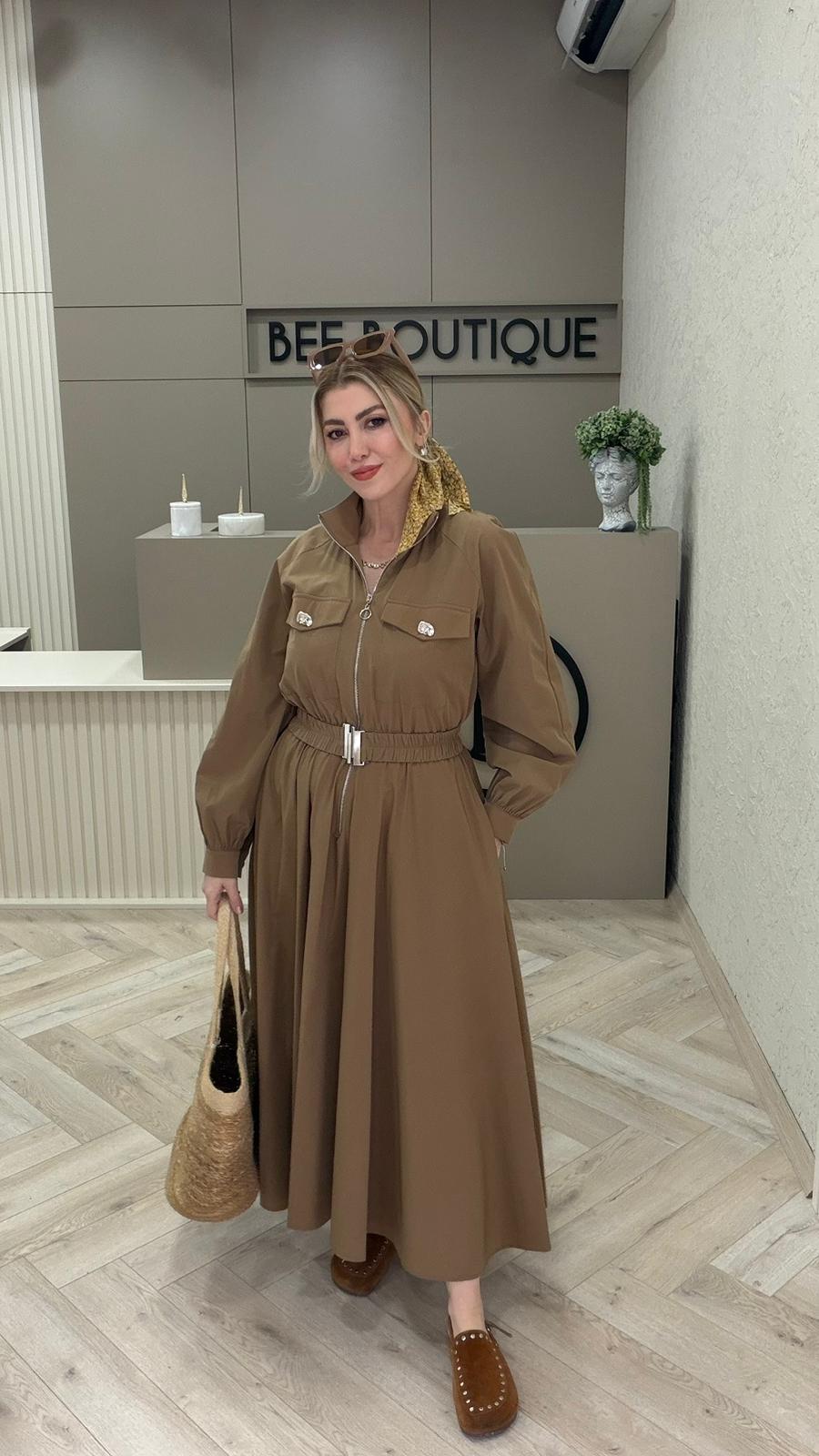 KEMERLİ PARAŞÜT ELBİSE