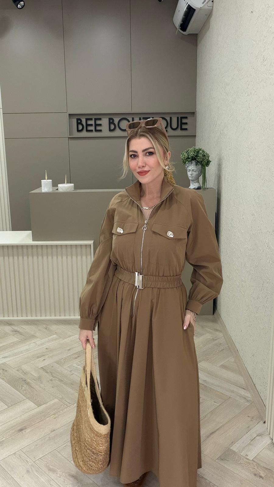 KEMERLİ PARAŞÜT ELBİSE