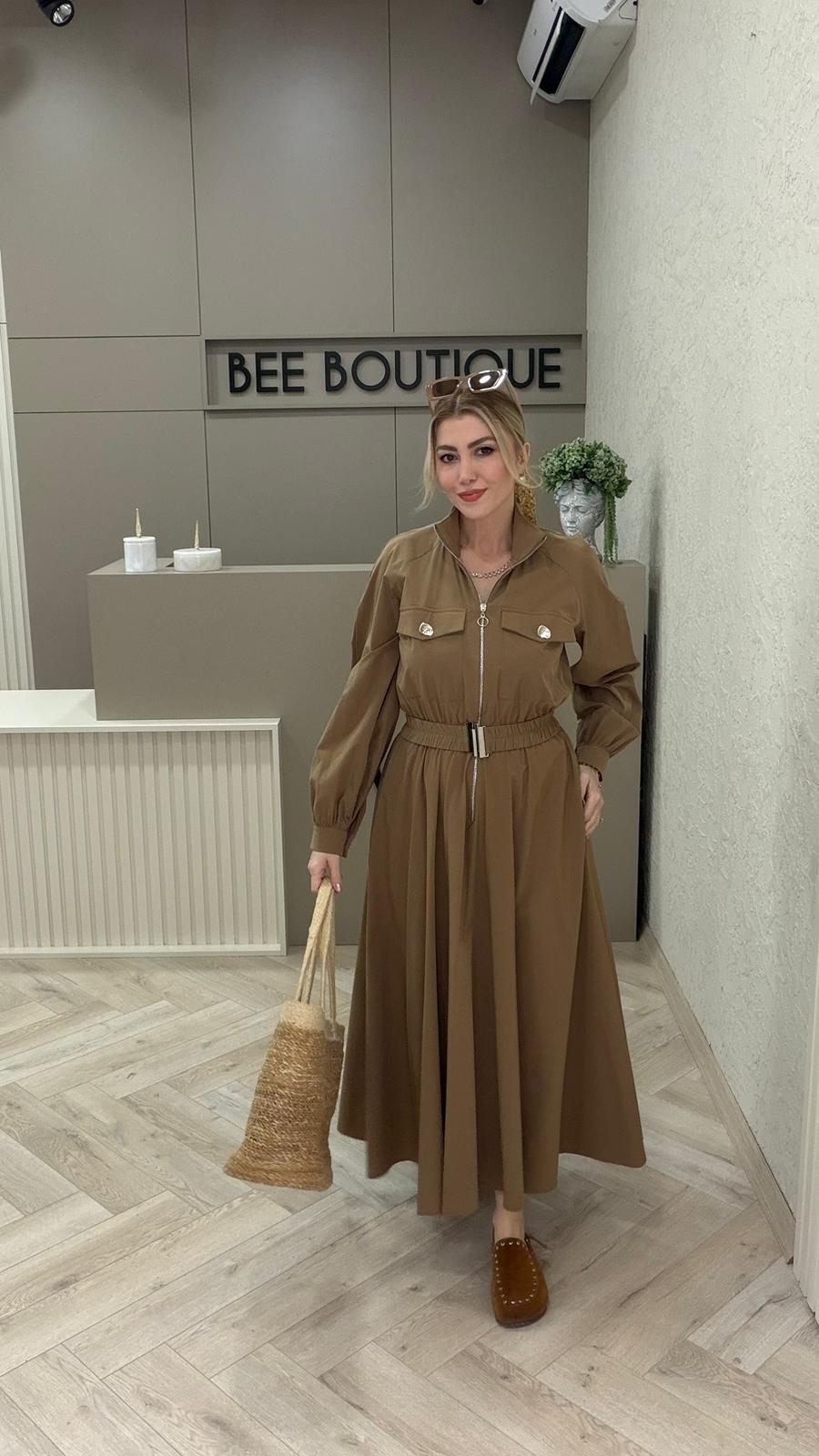 KEMERLİ PARAŞÜT ELBİSE