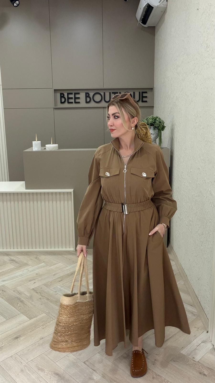 KEMERLİ PARAŞÜT ELBİSE