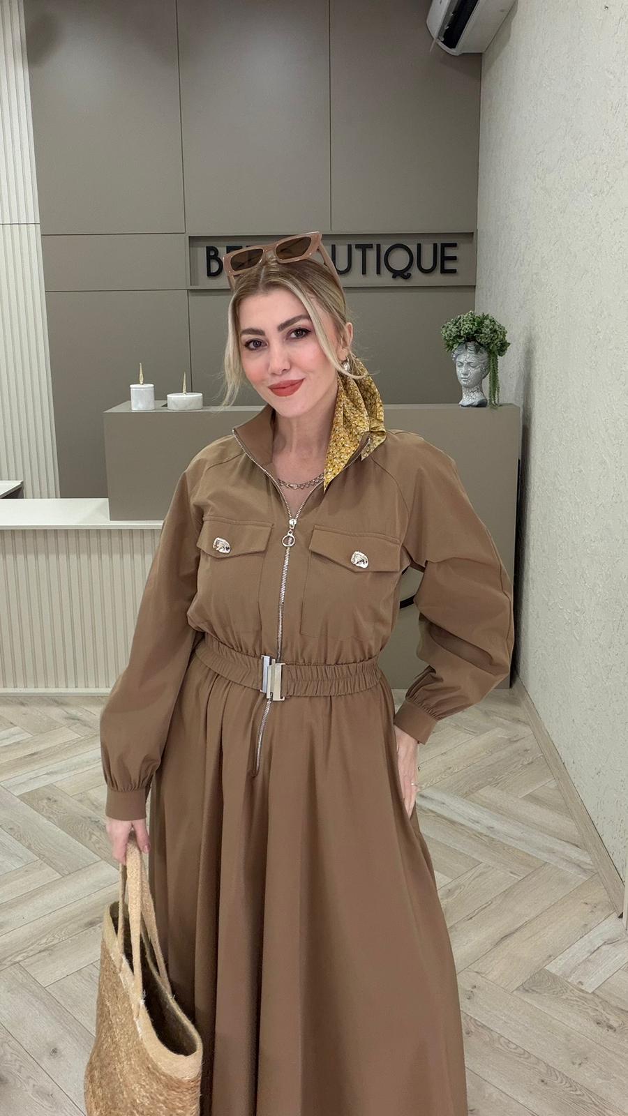 KEMERLİ PARAŞÜT ELBİSE