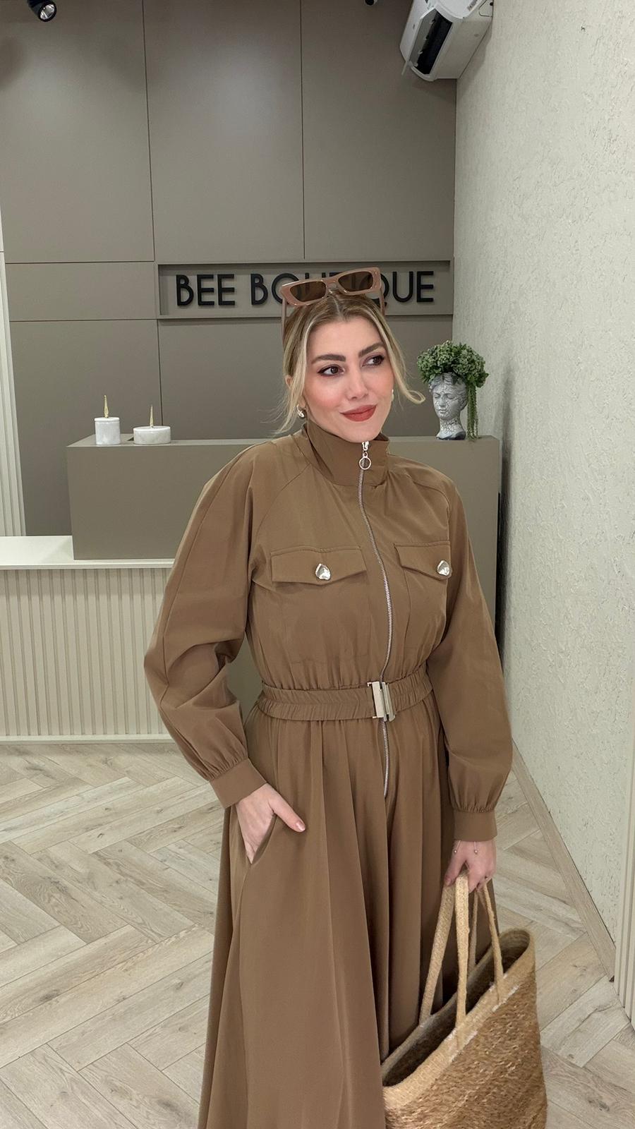 KEMERLİ PARAŞÜT ELBİSE