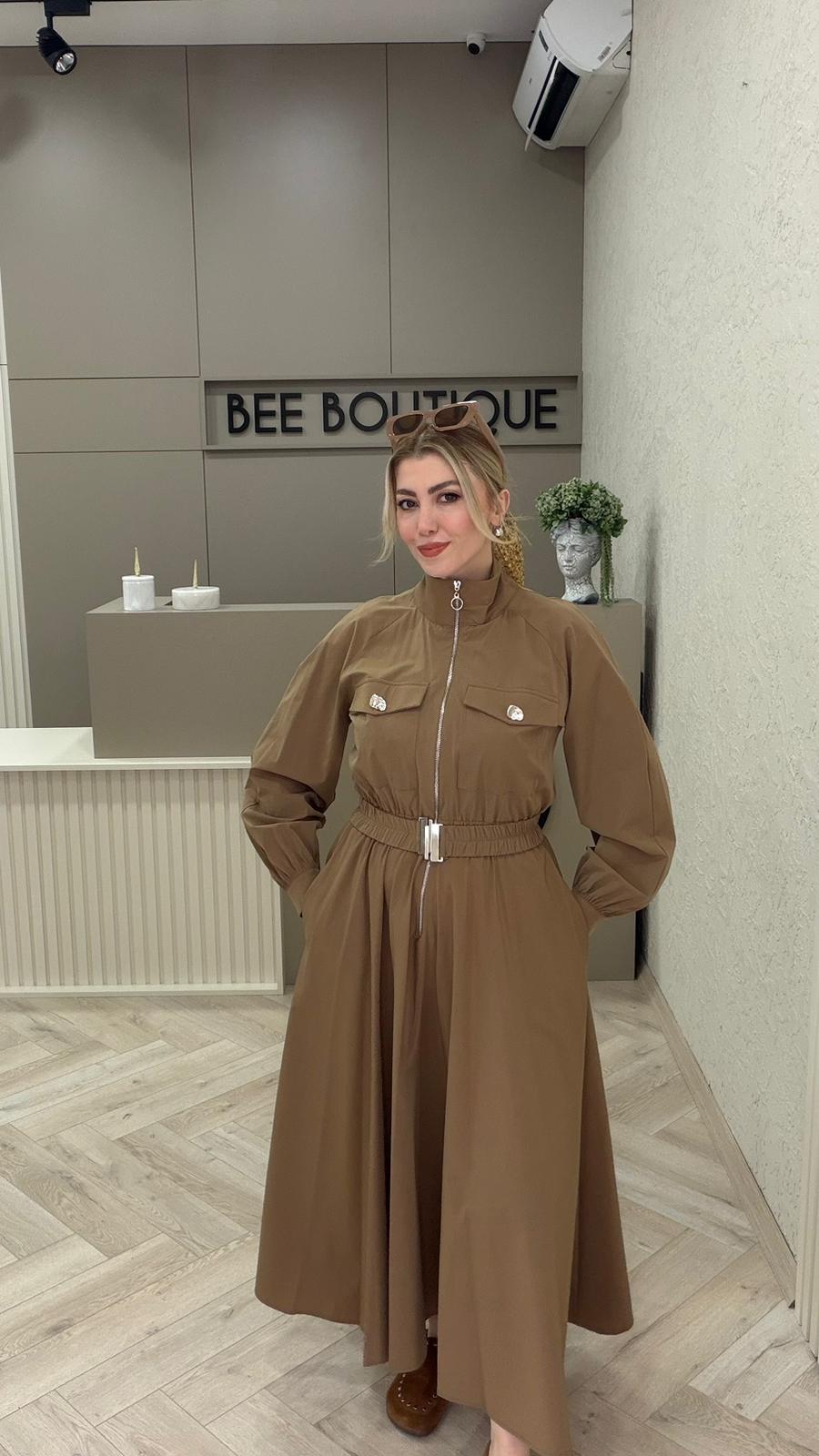 KEMERLİ PARAŞÜT ELBİSE