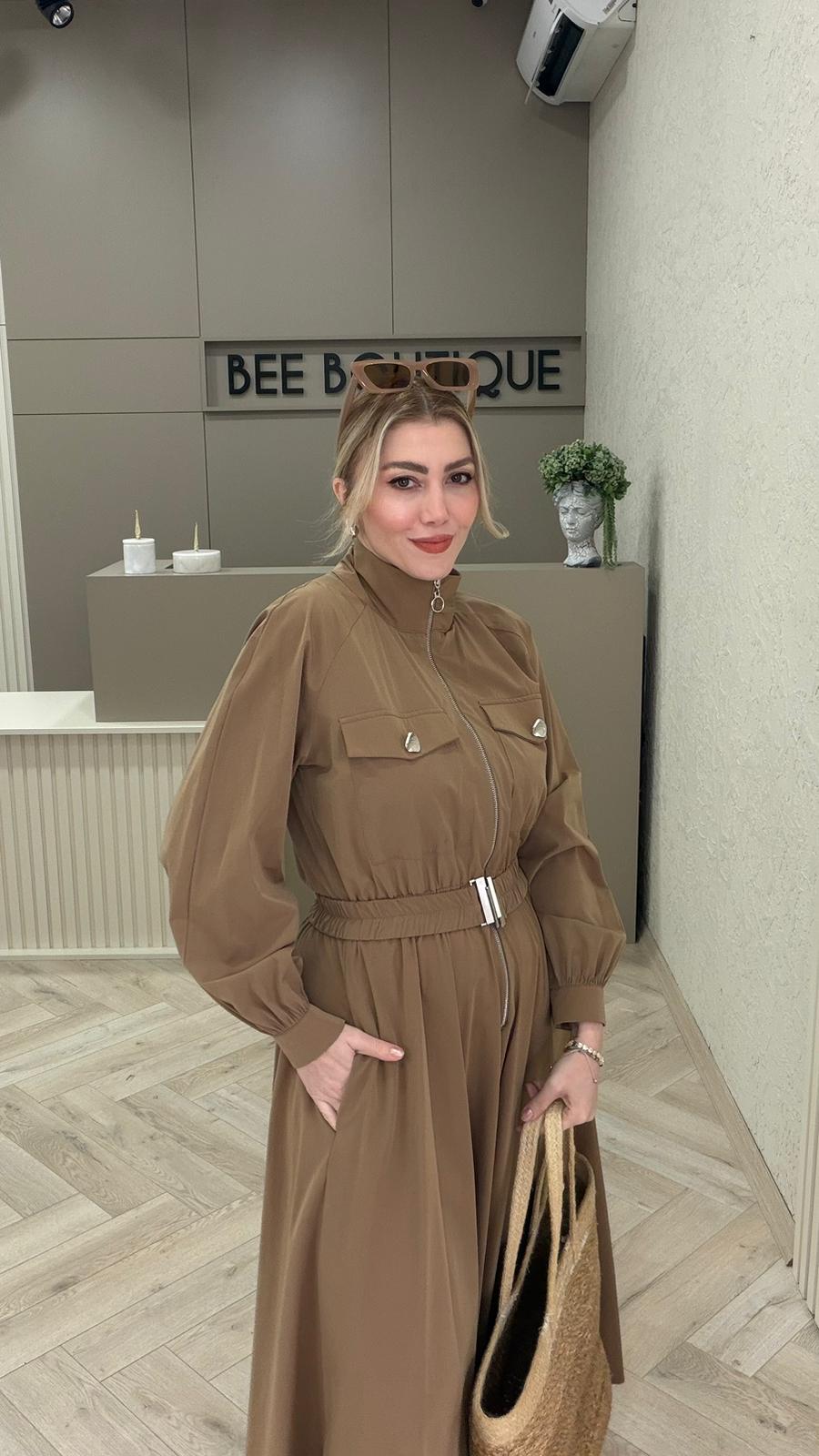 KEMERLİ PARAŞÜT ELBİSE