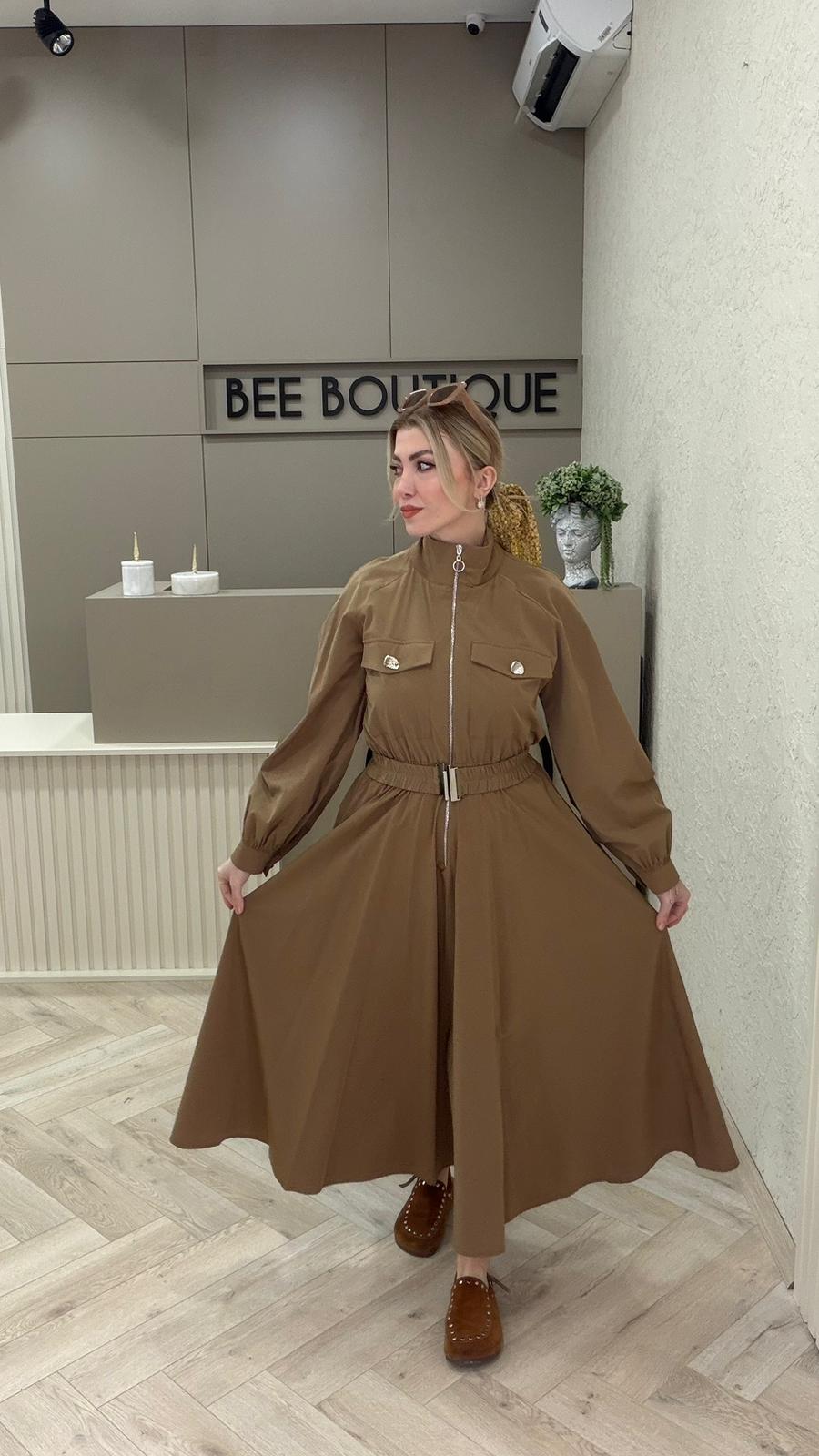 KEMERLİ PARAŞÜT ELBİSE