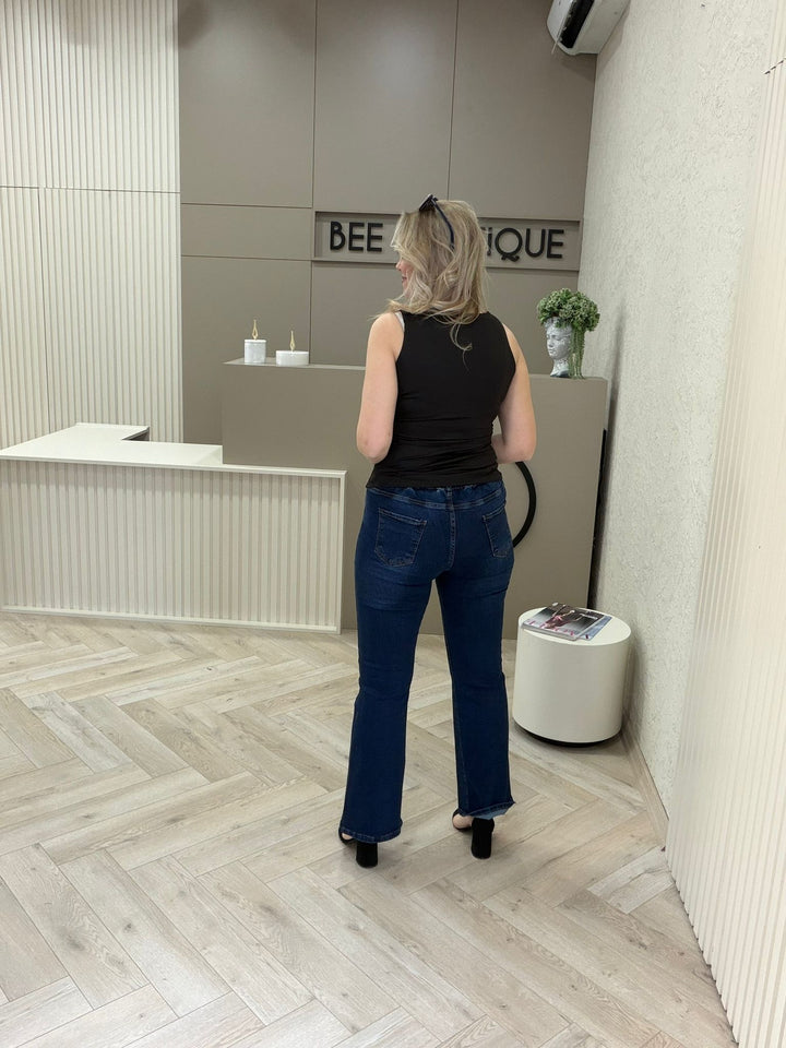 LİCRALI TAŞ YAPIŞTIRMALI JEAN
