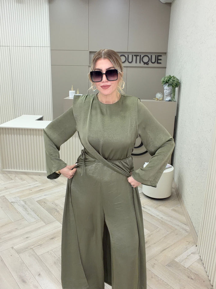 SATEN JAKARLI TULUM ELBİSE