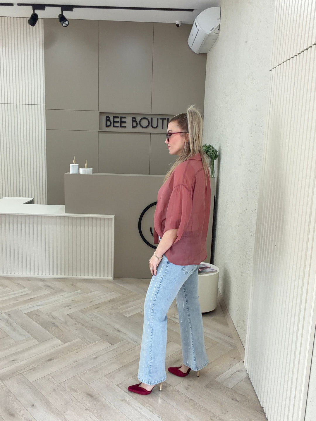 TENCEL KISA KOL GÖMLEK