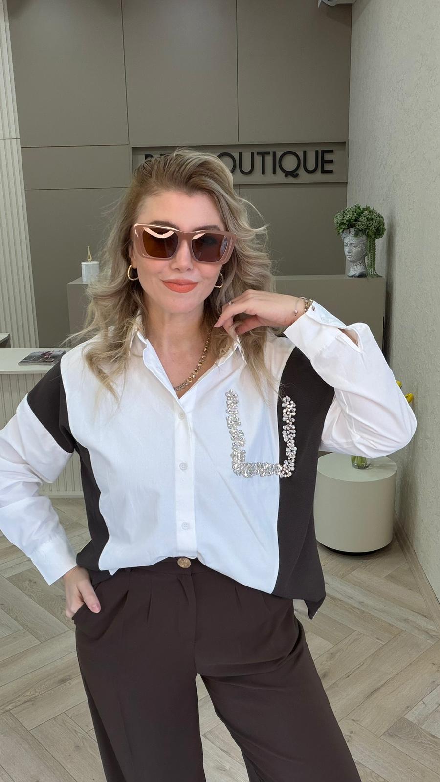 TAŞ İŞLEMELİ GÖMLEK