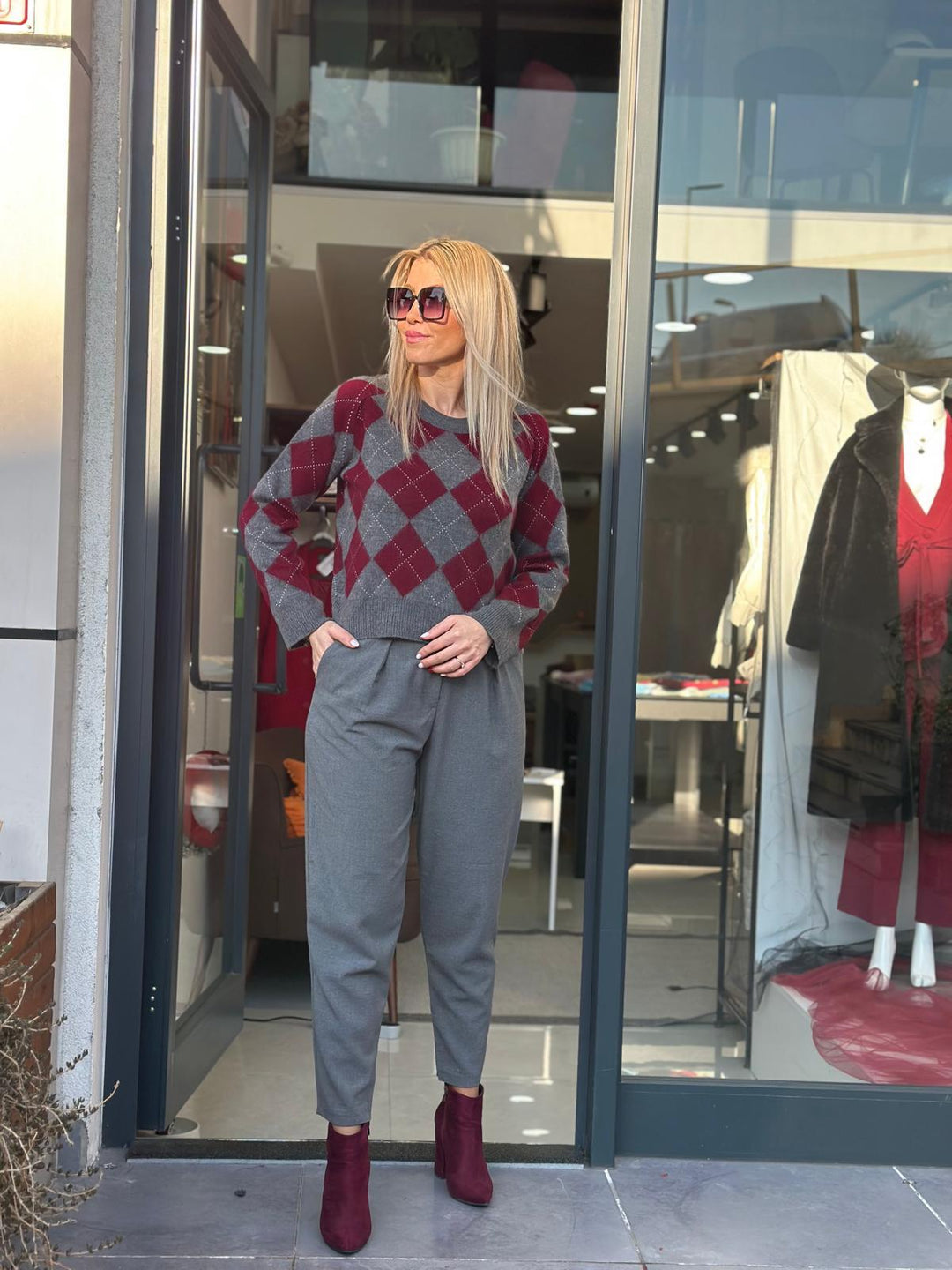 BAGGY KALIP GRİ PAMUK-COTTON PANTOLON