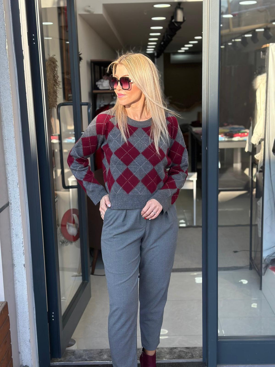 BAGGY KALIP GRİ PAMUK-COTTON PANTOLON