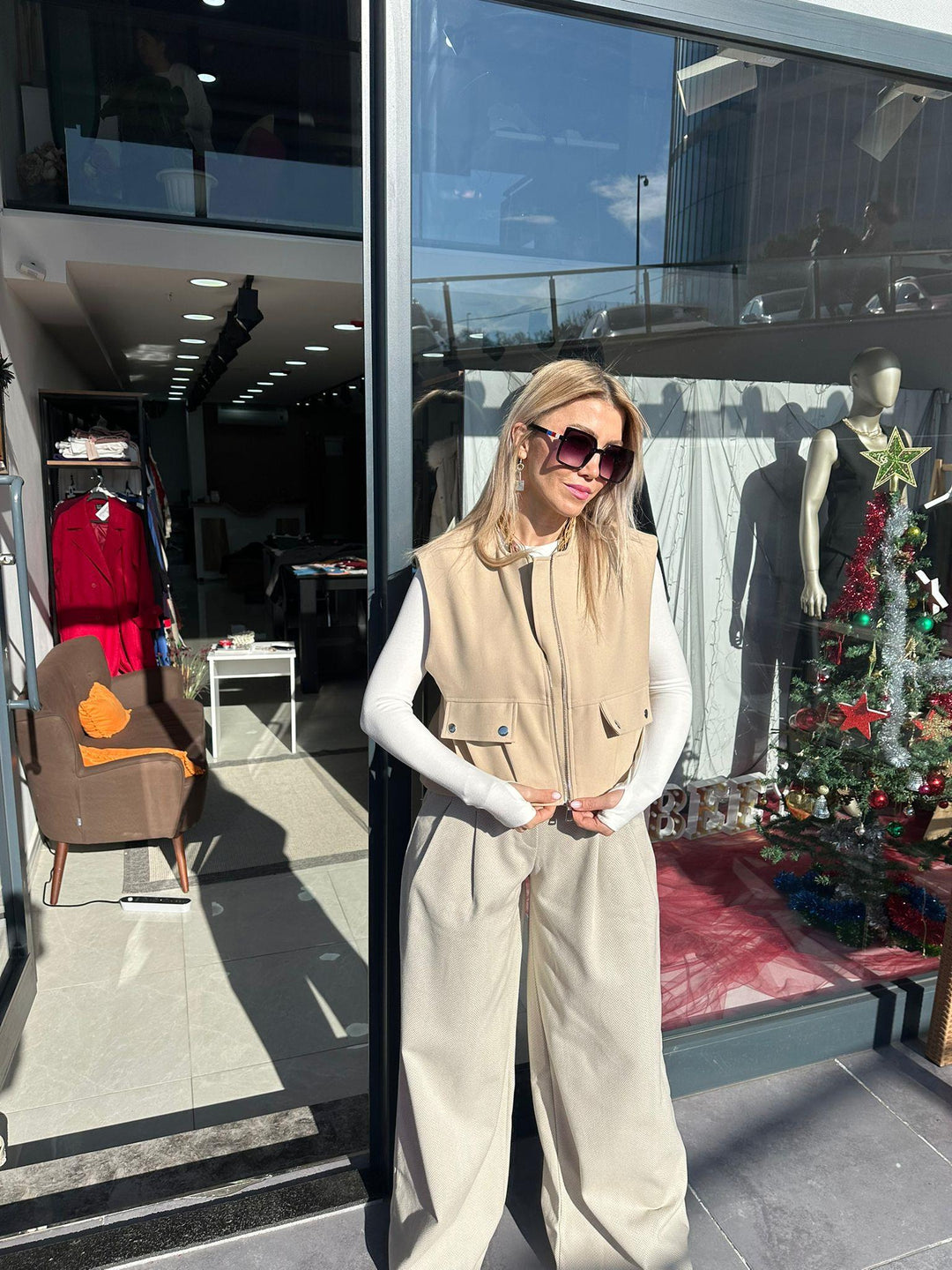 Gabardin Bomber Yelek