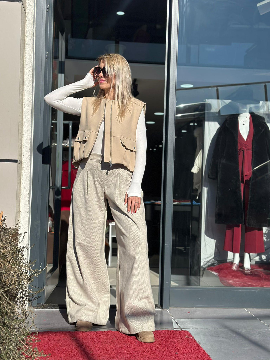 Gabardin Bomber Yelek