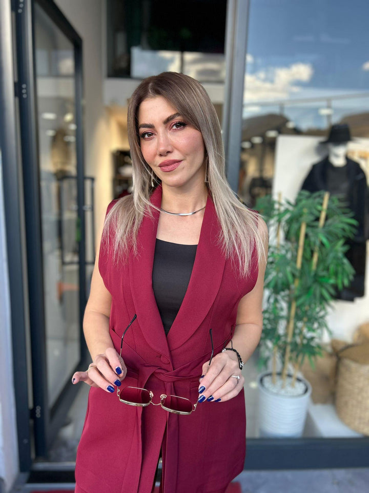 BORDO YELEK PANTOLON TAKIM