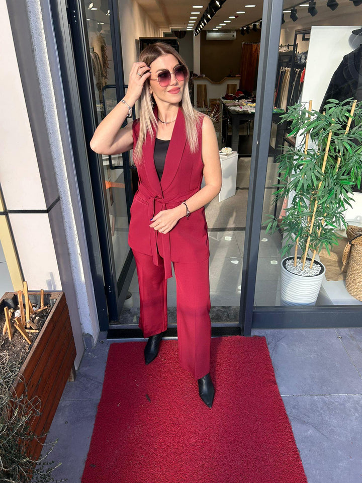 BORDO YELEK PANTOLON TAKIM