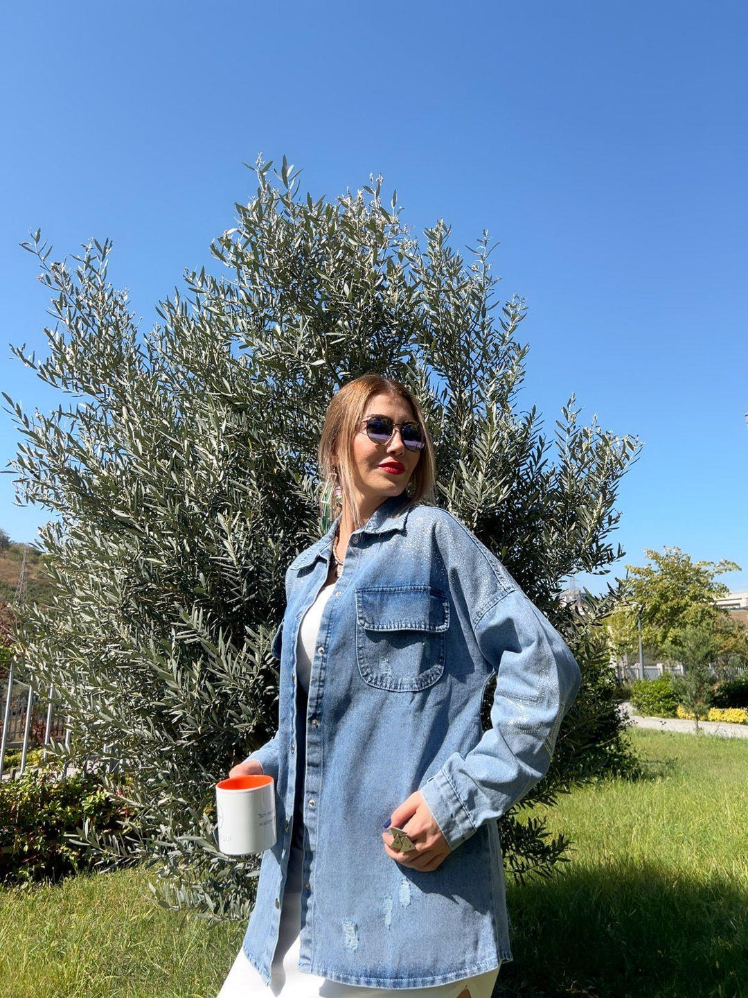 Taş Detaylı Ceket
