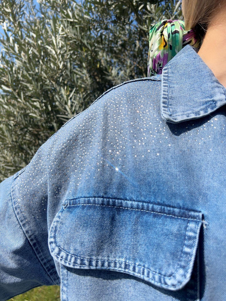 Taş Detaylı Ceket