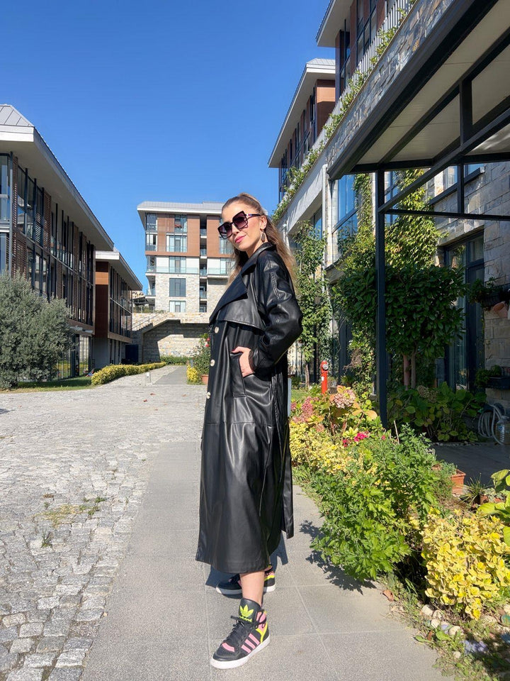 Deri Trenchcoat