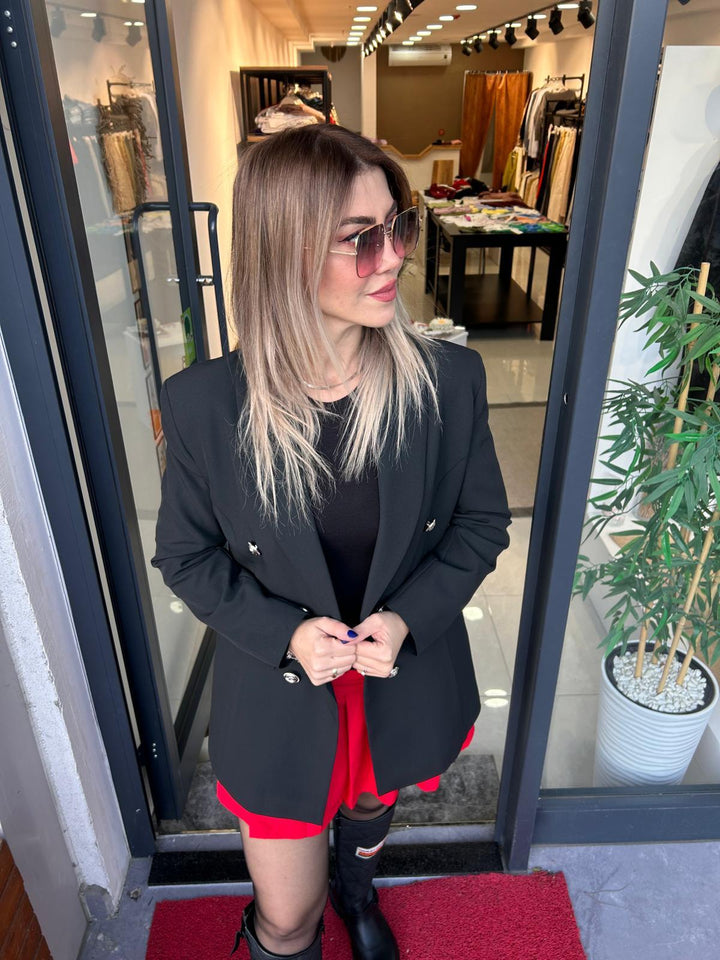 KIRMIZI PİLELİ ETEK