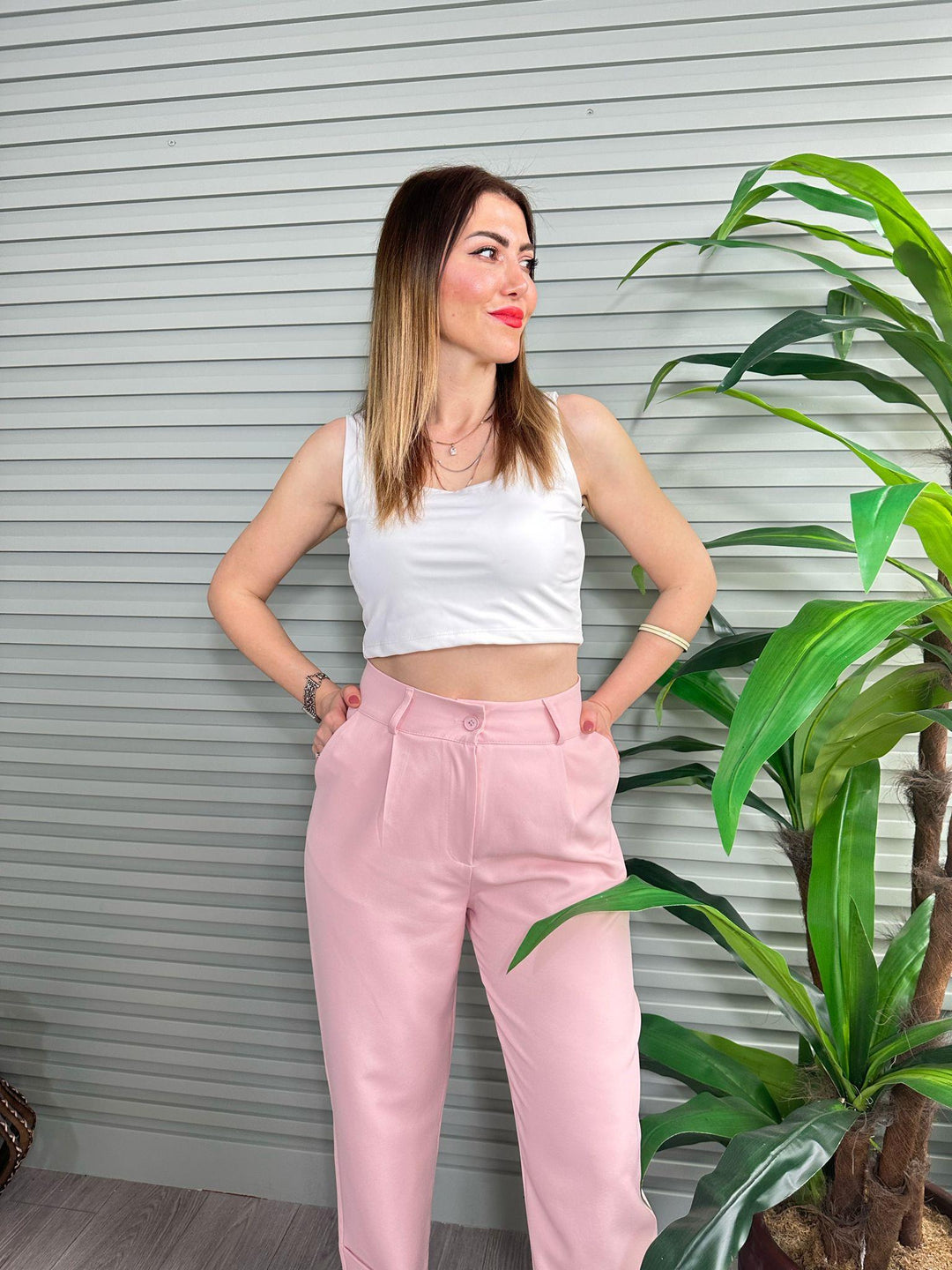 Krep Kumaş Pantolon