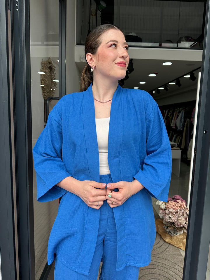 Keten Takım (Kimonolu)