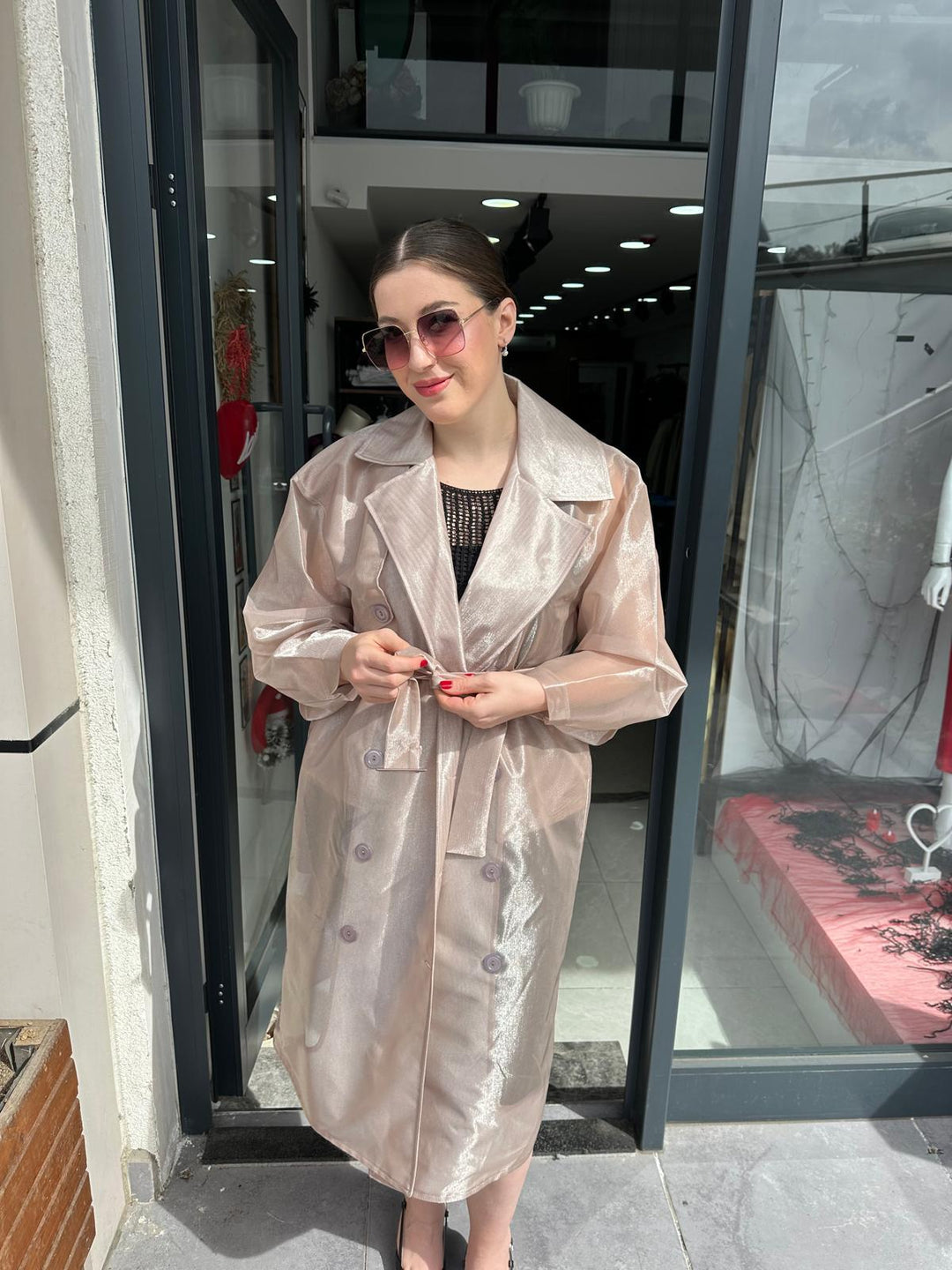 ORGANZE KUMAŞ TRENCH